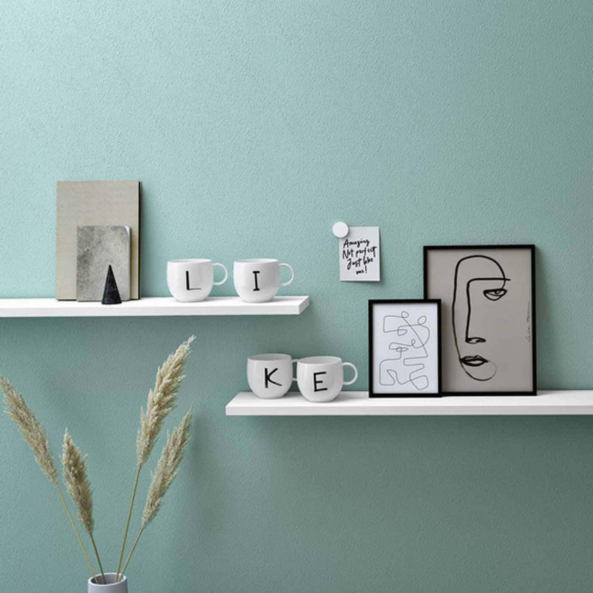 KAFFEEBECHER Letters weiß 330 ml - Weiß, Keramik (0.33L) - Villeroy & Boch