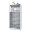KOMMODE Pino Fronten in Avola-Anthrazit - Anthrazit, Holzwerkstoff (56/125/36cm) - Vladon