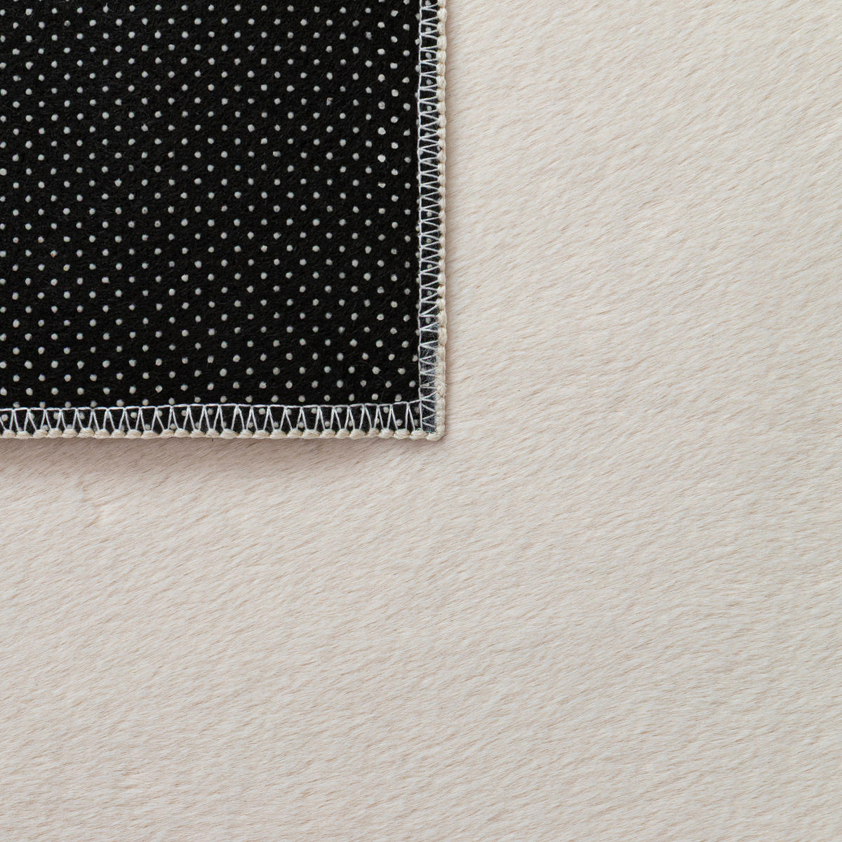 KURZFLORTEPPICH LUMI creme kuschelweich waschbar 80/150 cm - Creme, Textil (80/150cm) - Tapiso