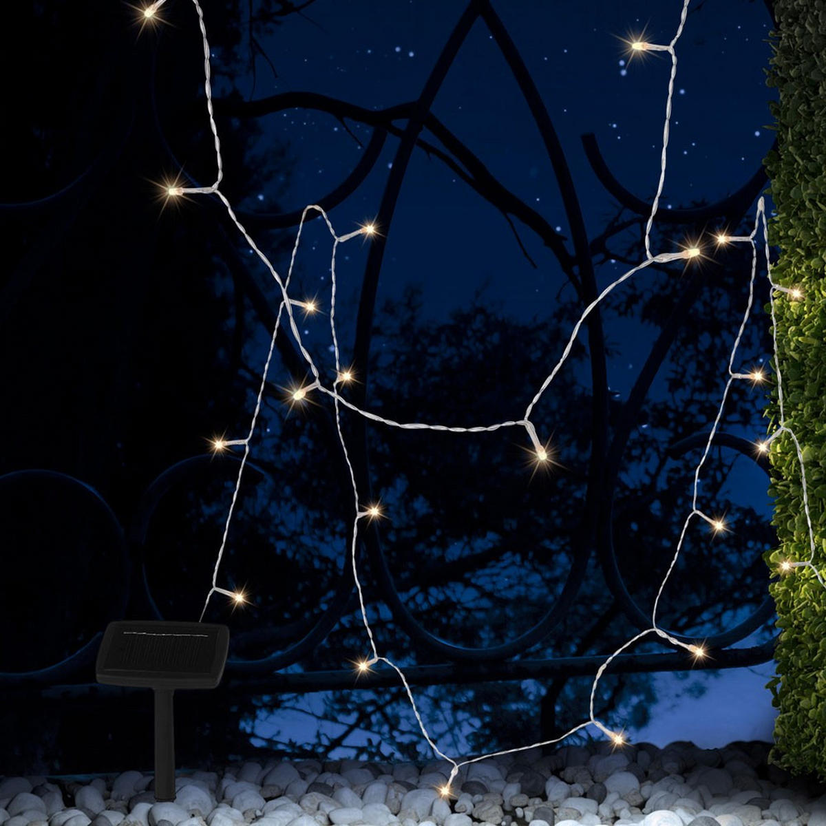 LED AUSSENLEUCHTE Solar Schwarz Klar - Klar, Kunststoff (1000/0.4/5cm) - Globo Lighting