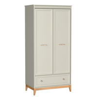 KLEIDERSCHRANK Windsor Kaschmir, Dreitürige mit Schublade - Kaschmir, Holzwerkstoff (92/193/55cm) - Bettso