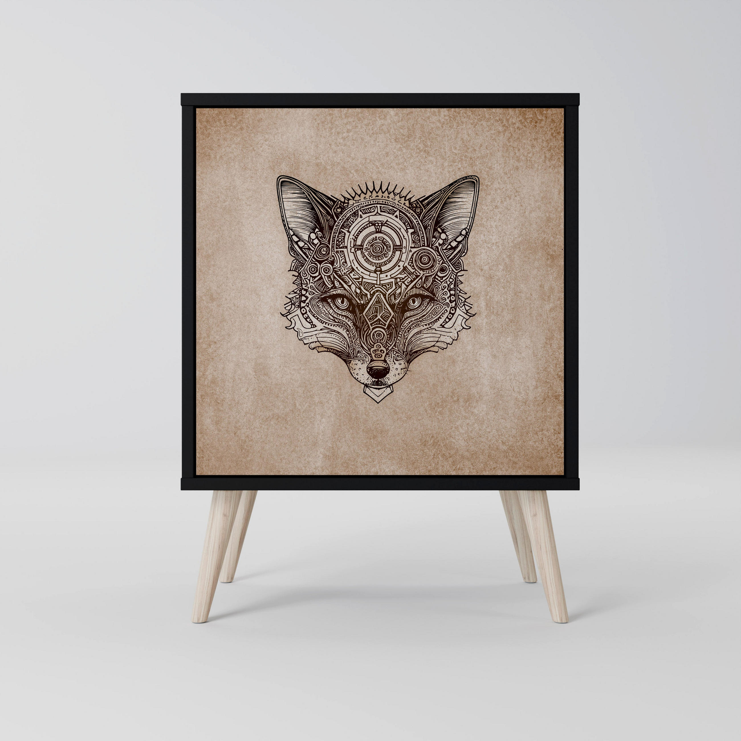 SpaceRebels Sideboard Schwarz 57.5x77.5x42 cm