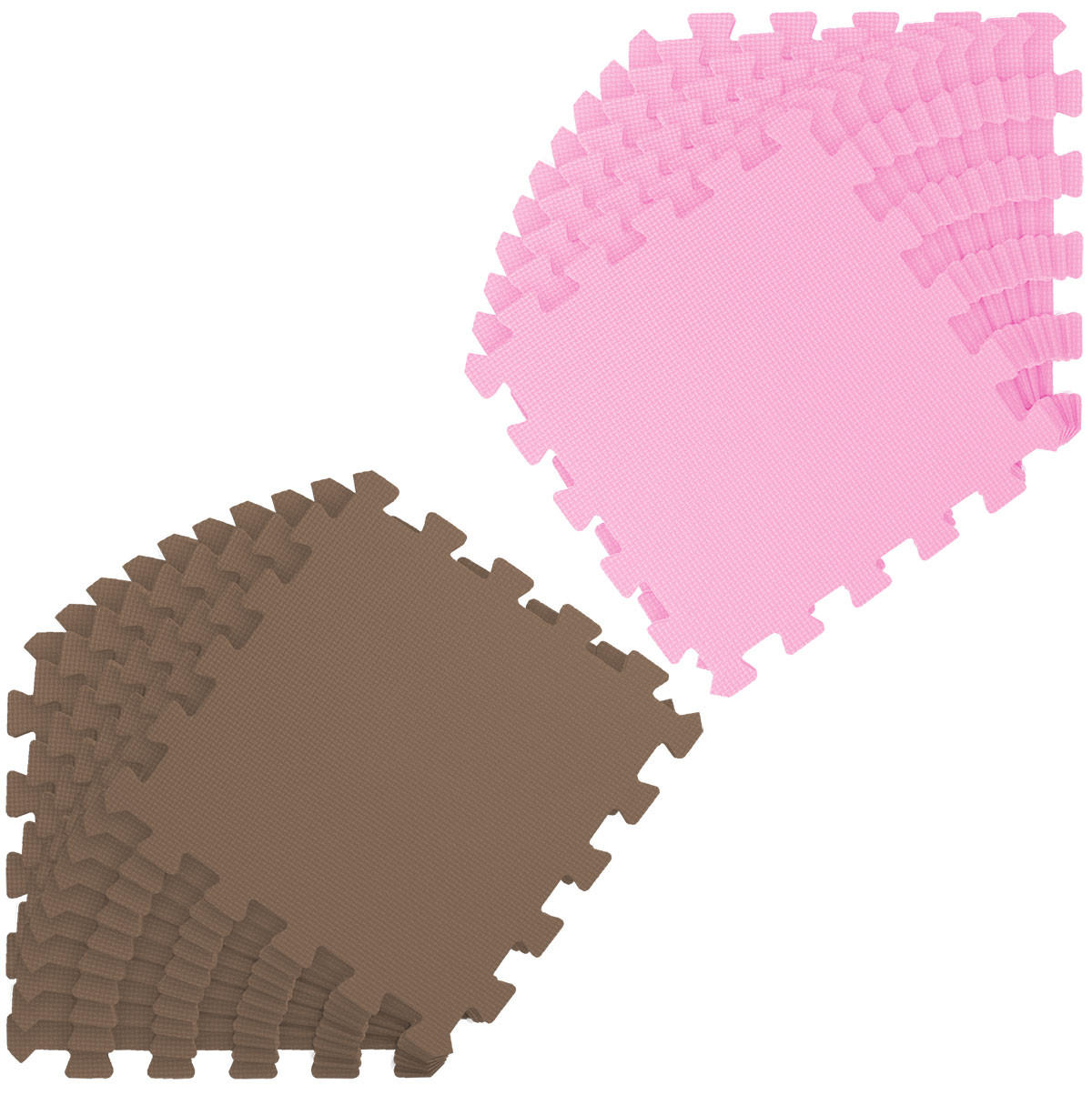 SPIELMATTE ab Null - 180/90/1 cm Puzzlematte Pink - Multicolor, Kunststoff (30/30cm) - Littletom