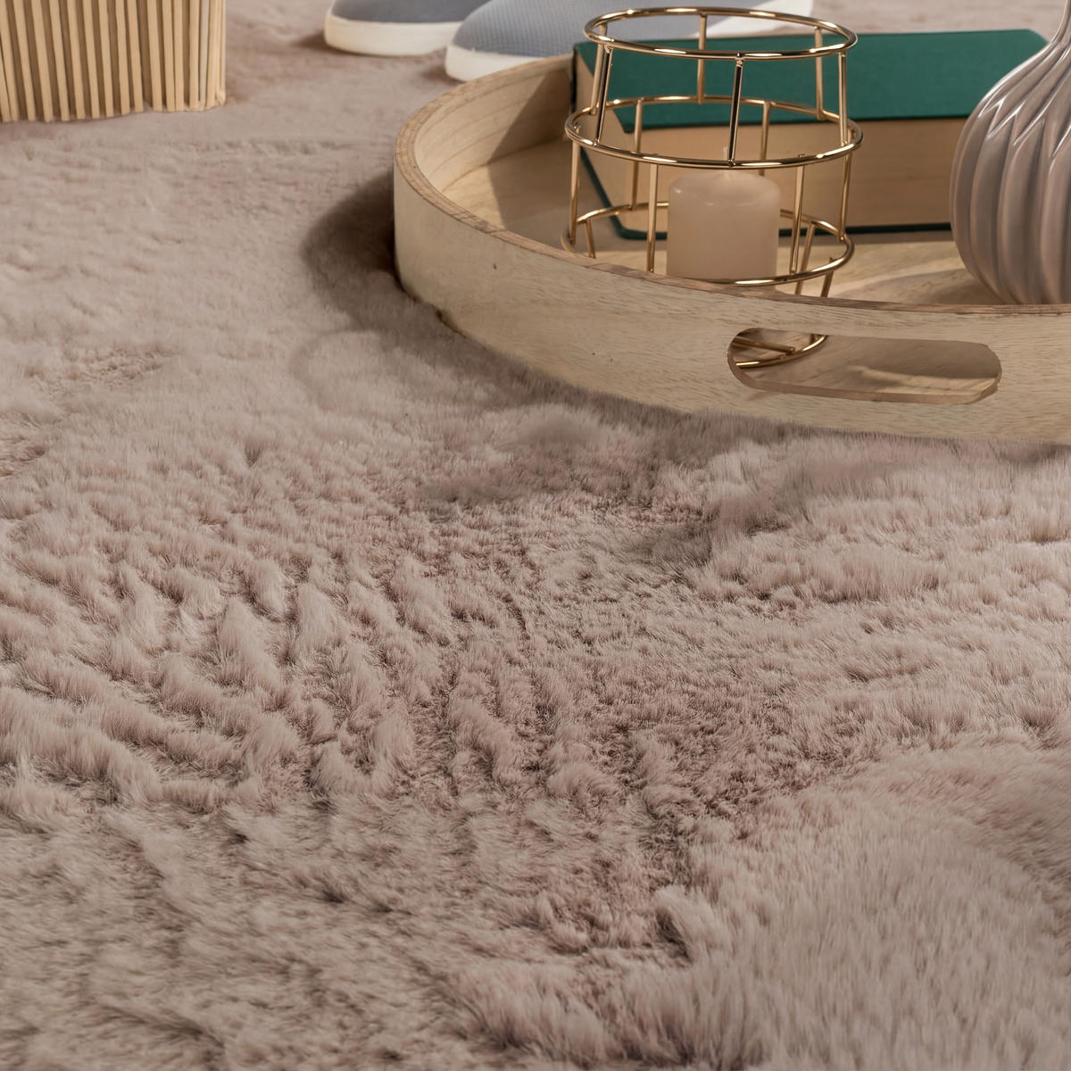 HOCHFLORTEPPICH 160/230 cm Rabbit 780 - Taupe, Textil (160/230cm) - Paco Home