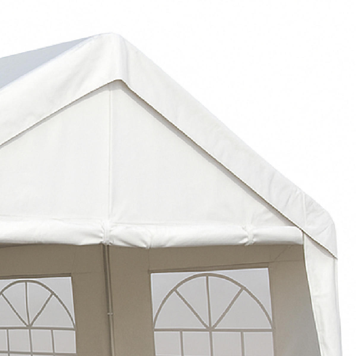 DACHPLANE Livingston - Zeltabdeckung für 3x6 Meter, PE weiss 180g/m². BxTxH: 600x300x285 cm - Weiß, Kunststoff (600/0.3/300cm) - TPFGarden