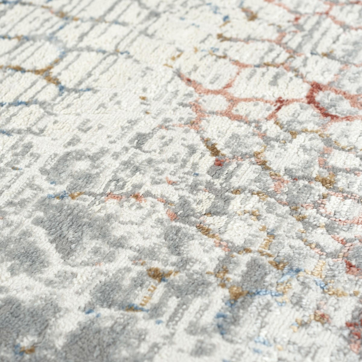 KOBEREC béžový grafitový krémový - 200 x 300 cm - šedá, textil (200/300cm) - Mazovia