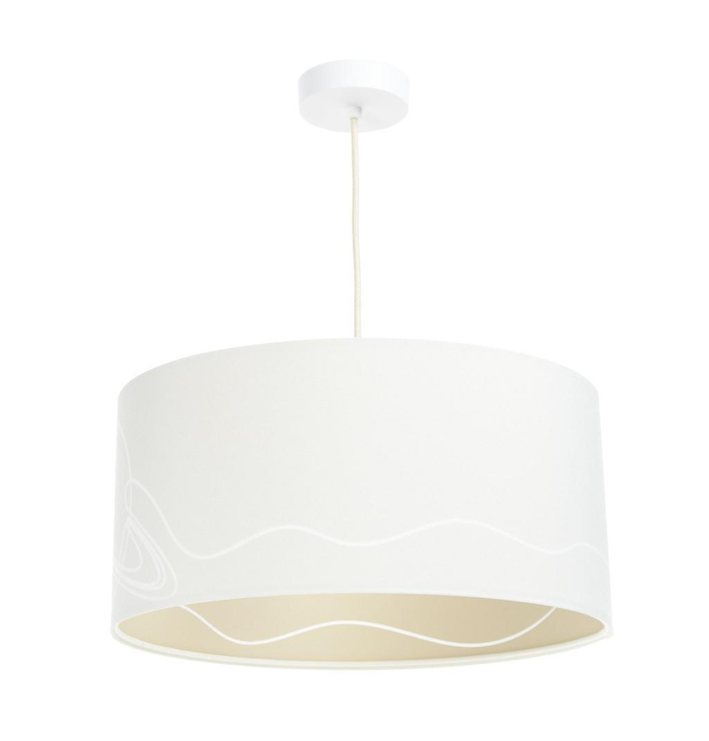 HÄNGELEUCHTE Weiß 40/90 cm - Beige/Weiß, Kunststoff (20/0.4/90cm) - ONZENO