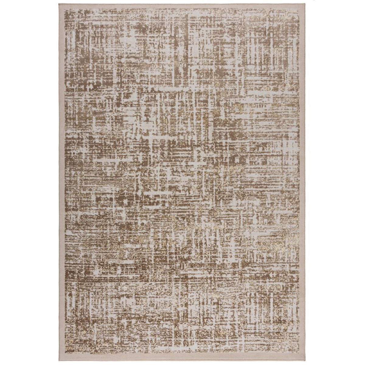 TEPPICH Abstrakt-Design, mit Glanzeffekt LYDE, Champagner 80x150 cm - Champagner, Textil (80/150cm) - KADIMA DESIGN