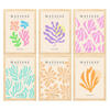 POSTER Set Mit 6 Illustrationen Von Henri Matisse Pastellfarben A3 Rahmen Aus Hellem Holz - Beige, Papier (29/3cm) - Nacnic