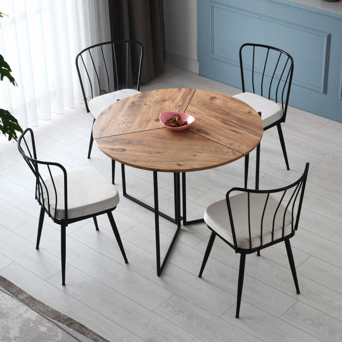 TISCH Bronie Braun Aus Holz - Braun, Metall (100/100/100cm) - Concept Usine