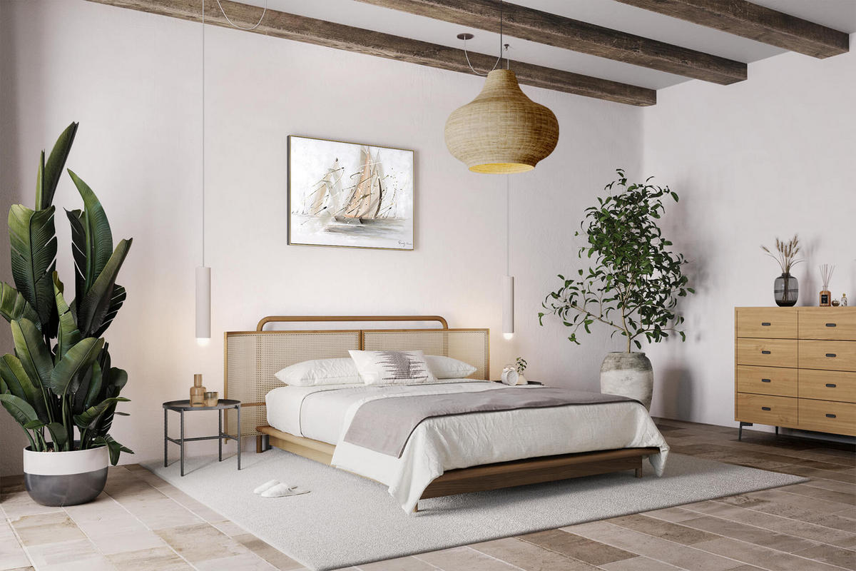 OLEJOMAĽBA 100/75 cm, More a pláž - sivá/béžová, drevo/textil (100/75cm) - KUNSTLOFT