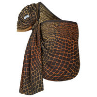 BABYTRAGETUCH Ring-Sling kbA - Dunkelgrau/Goldfarben, Textil (70/0.1/200cm) - Hoppediz