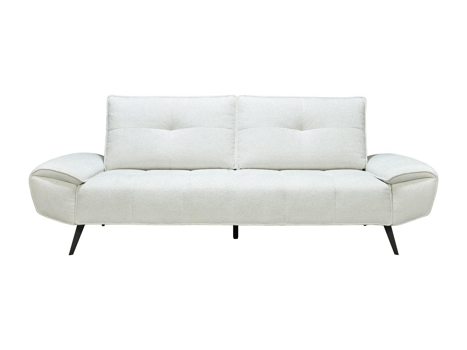 SOFA - 3 Personen - stoff - weiß Kelopa - Weiß, Textil/Metall (231/88/130cm) - Vente-Unique