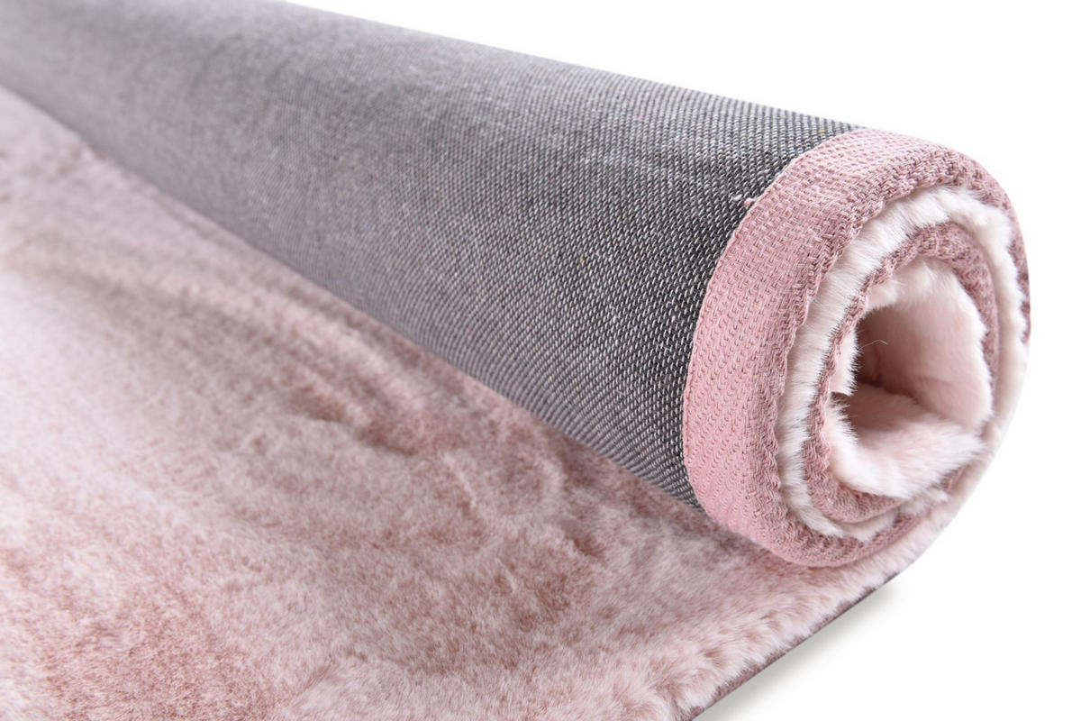 KUNSTFELLTEPPICH Chiara 40x60 cm - Rosa, Textil (40/60cm) - Gino Falcone