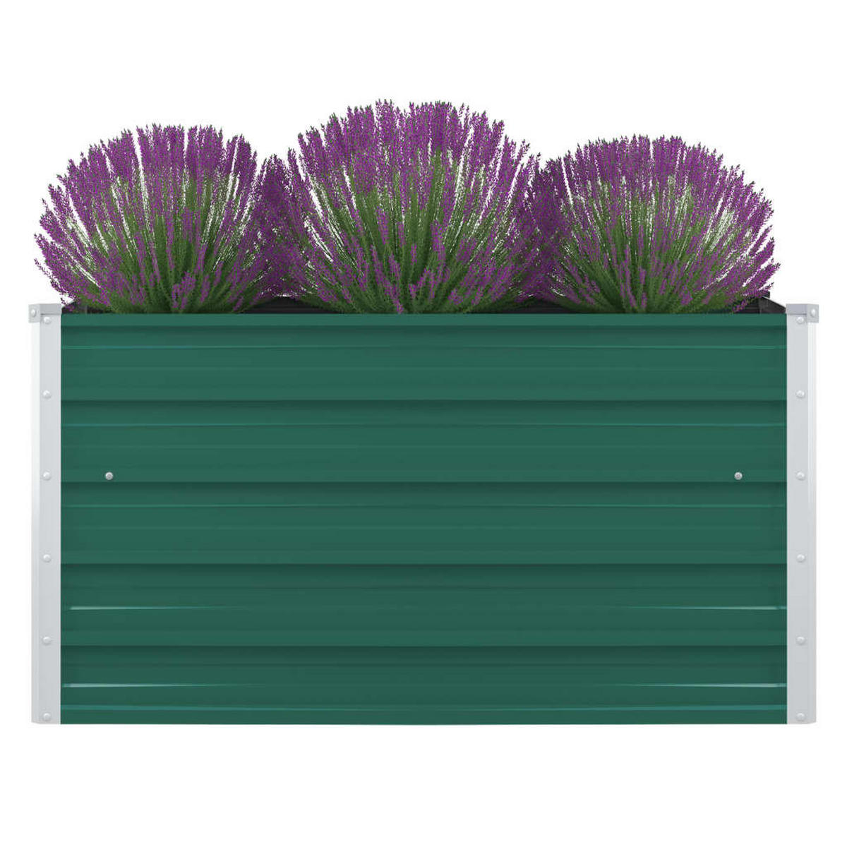 HOCHBEET 100 x 100 x 45 cm Verzinkter - Grün, Metall (100/45/100cm) - furnicato