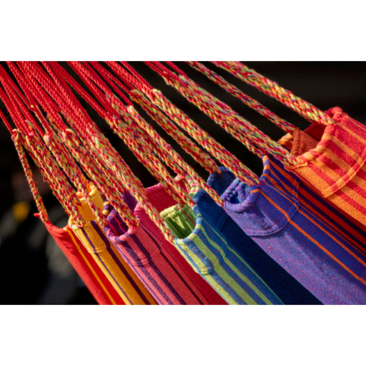 HÄNGEMATTE mit Gestell, 2 Personen, XXL, 200 kg, Metall, Arriba Bunt, einfache Montage - Multicolor, Metall (370/130/120cm) - Potenza
