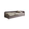 BOXBETT MIKO 90x200 mit Matratze H3, Bonell und Topper RIVIERA 91+LINCOLN 90 - Grau, Textil (90/200cm) - Bedante