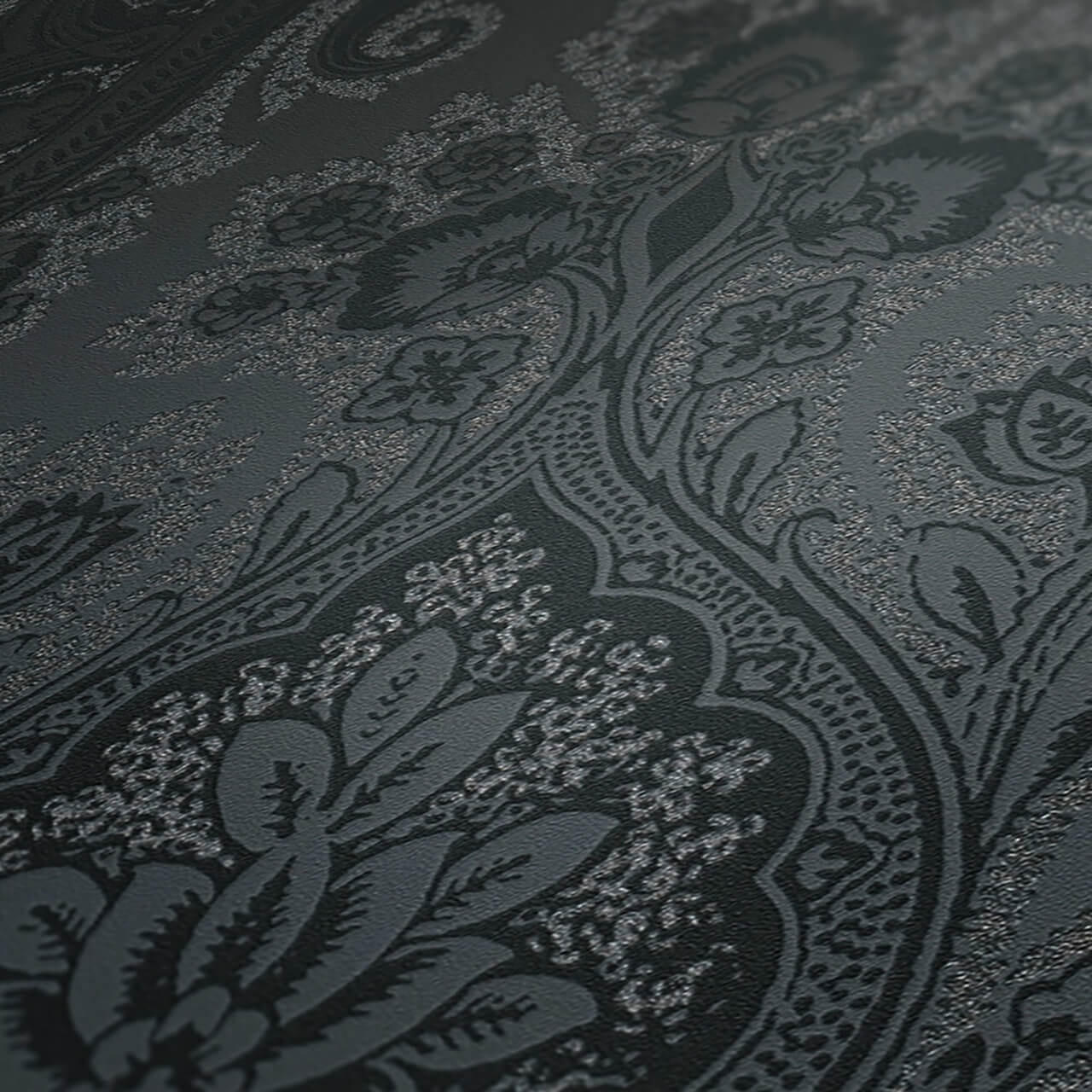 VLIESTAPETE Schwarz 53/1005 cm - Schwarz, Kunststoff/Textil (53/1cm) - KUNSTLOFT