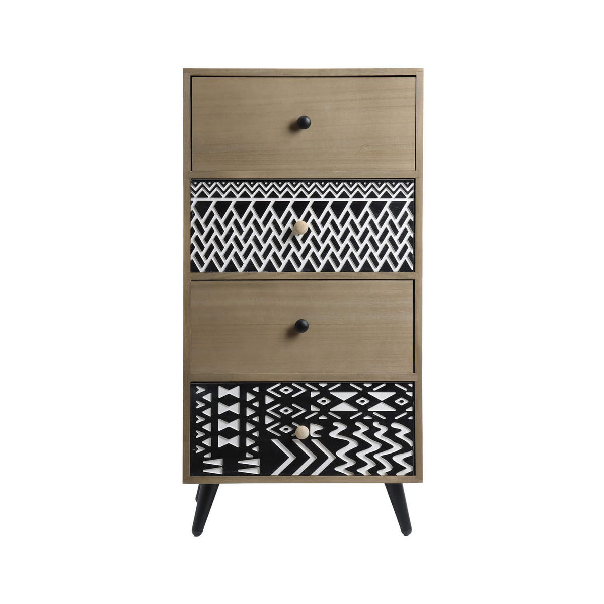 KOMMODE Braun 30/40/78 cm - Braun, Holzwerkstoff (30/78/40cm) - Mobili Rebecca