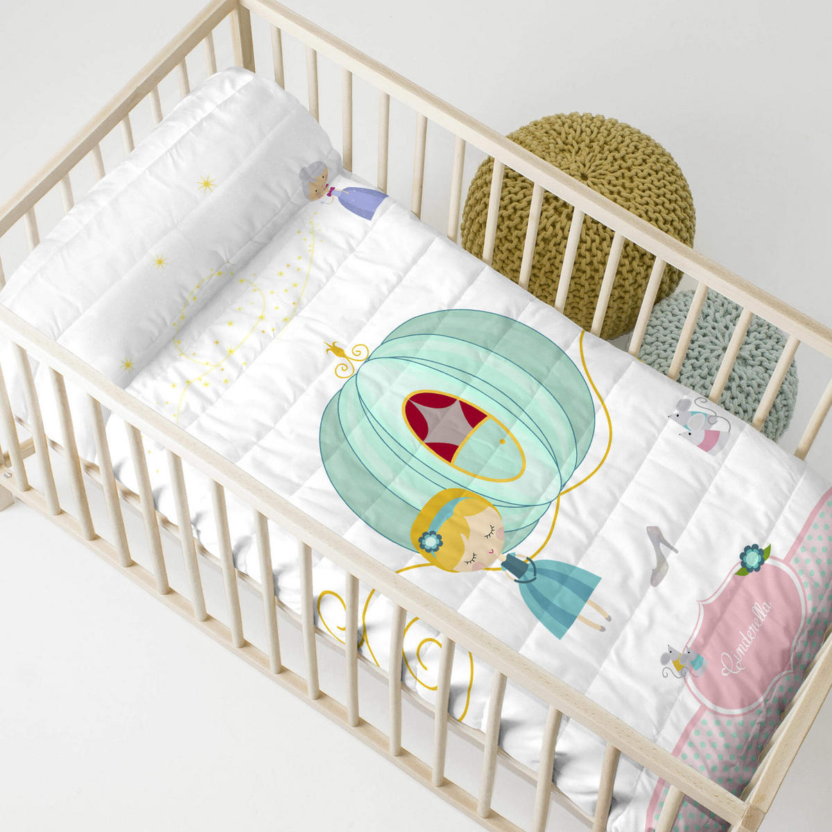 TAGESDECKE pumpkin 100x130 cm (kinderbett) mehrfarbig - Multicolor, Textil (100/130cm) - Happy Friday