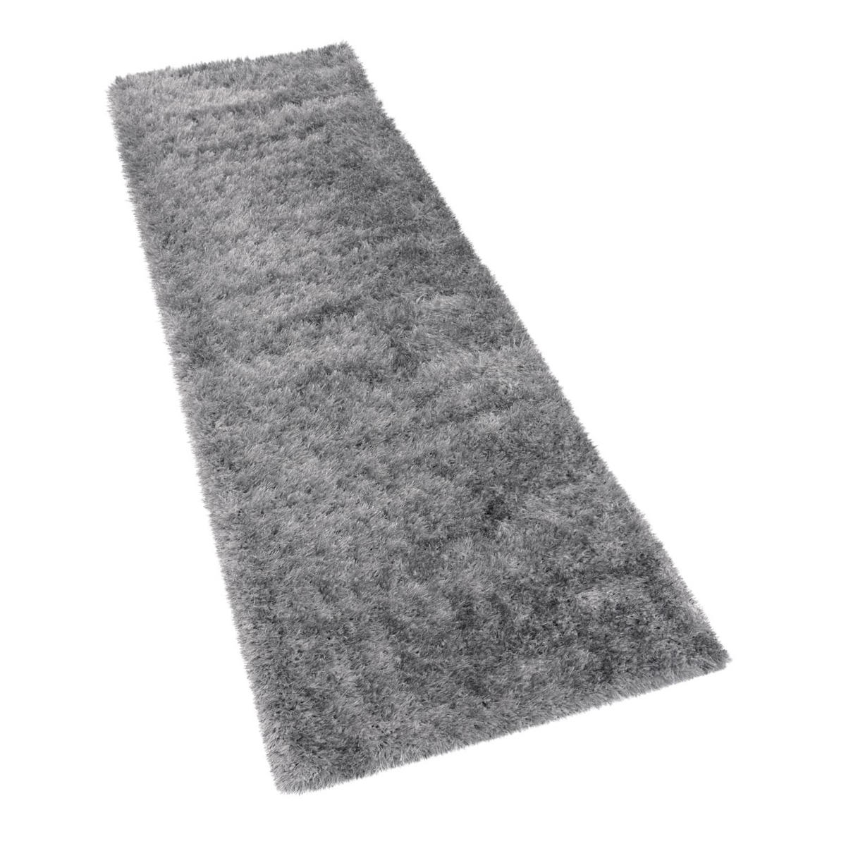 HOCHFLORTEPPICH 60/100 cm Glamour 300 - Grau, Kunststoff (60/100cm) - Paco Home