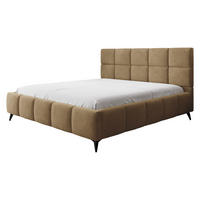POLSTERBETT Amber - Schwarz/Naturfarben, Holzwerkstoff/Textil (160/200cm) - MIRJAN24