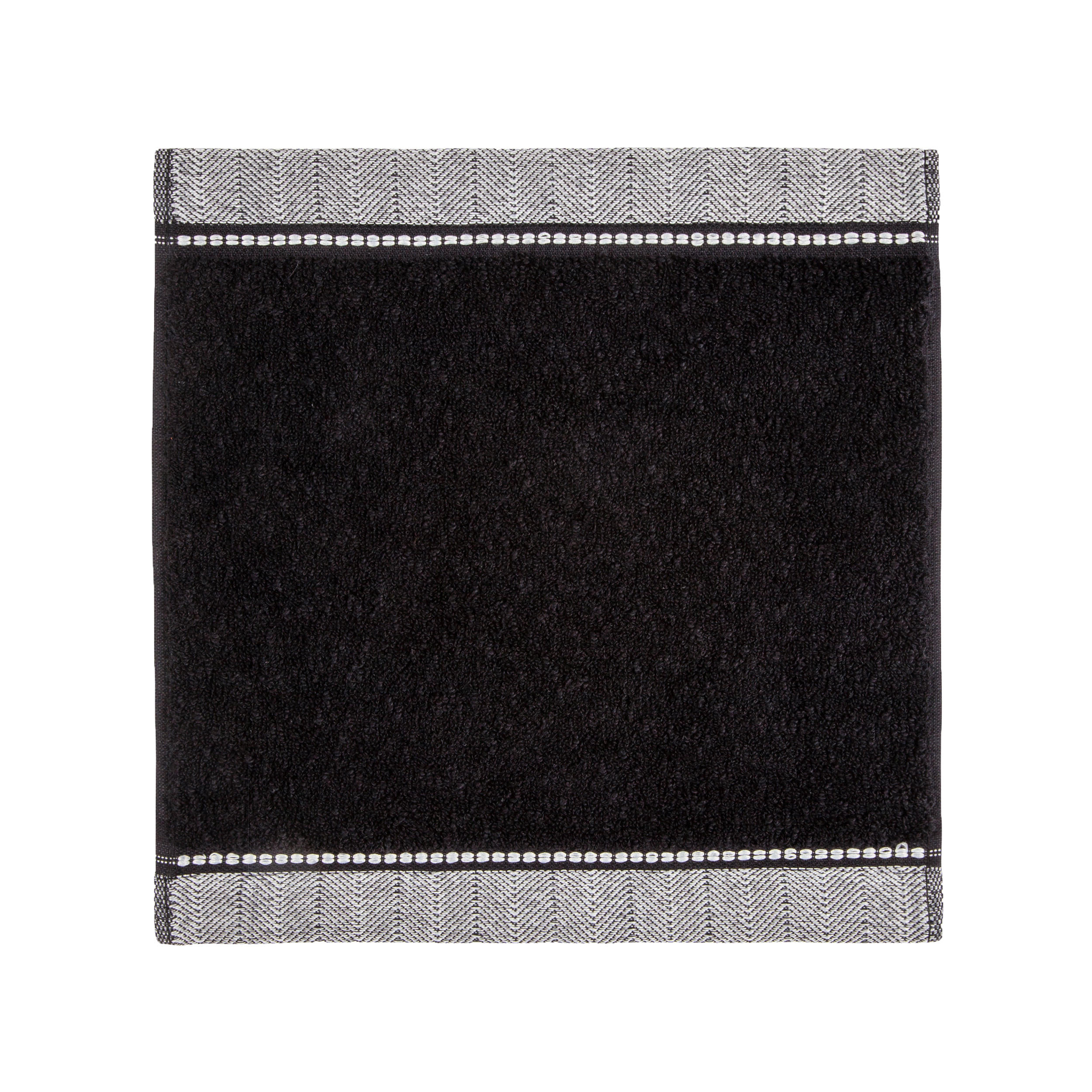 SEIFTUCH BROOKLYN - Schwarz, Textil (30/30cm) - MÖVE