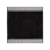 SEIFTUCH BROOKLYN - Schwarz, Textil (30/30cm) - MÖVE