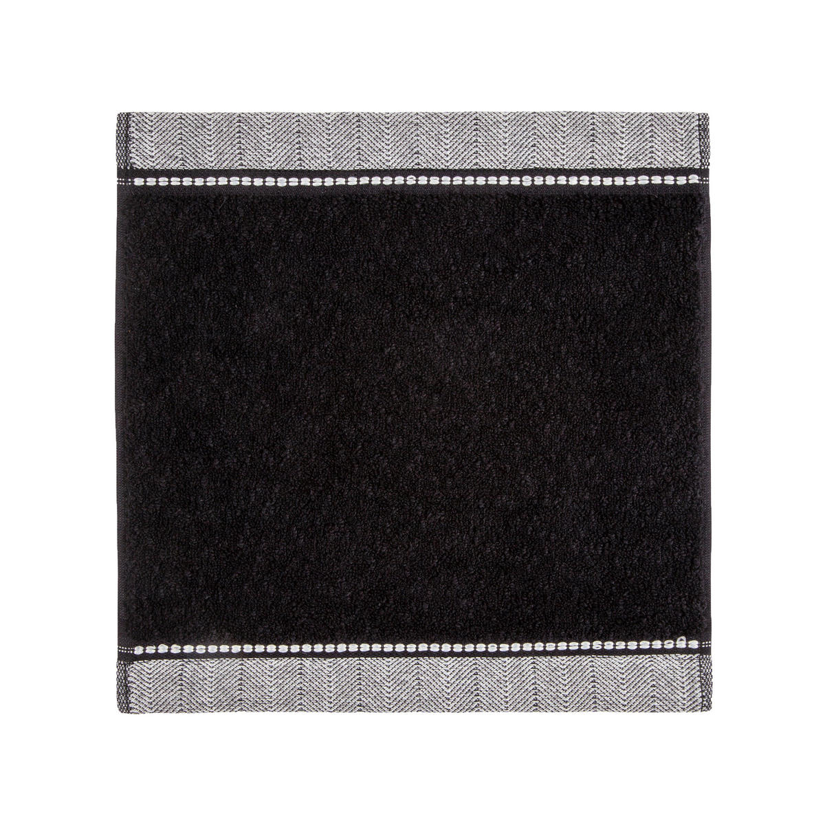 SEIFTUCH BROOKLYN - Schwarz, Textil (30/30cm) - MÖVE