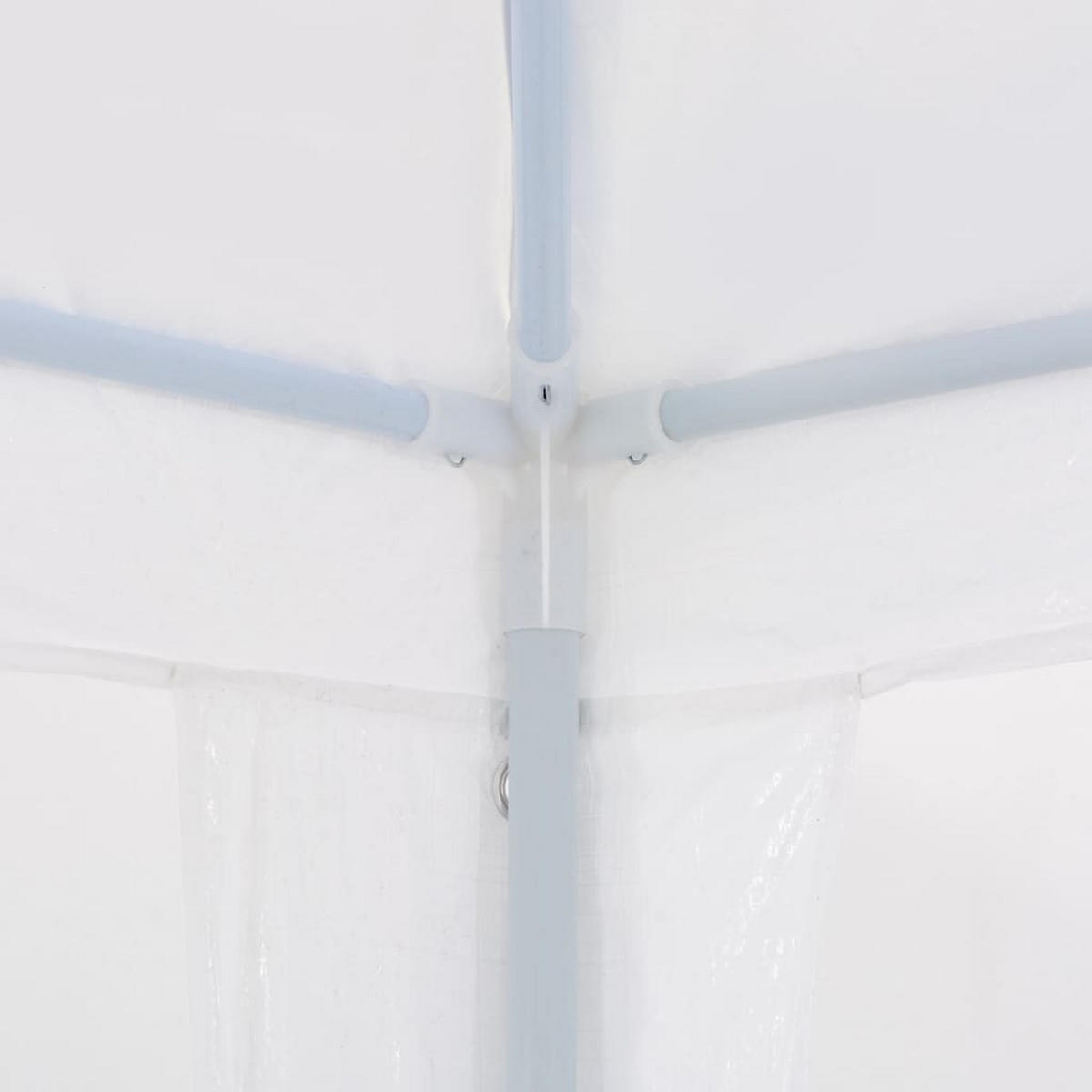 PARTYZELT 3/4 M Weiss - Weiß, Kunststoff (300/255/400cm) - vidaXL