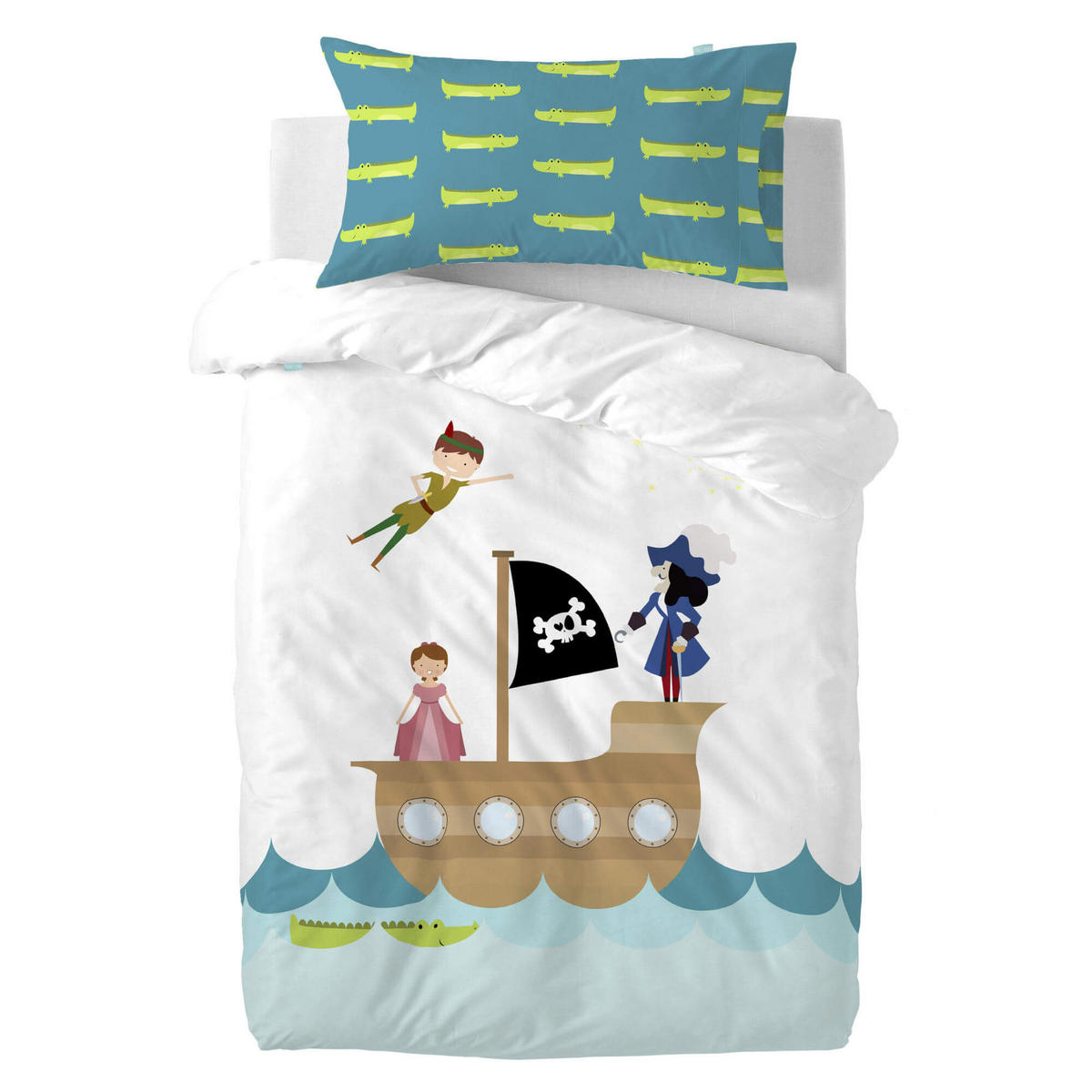 KISSENBEZUG flying boy 50x75 cm mehrfarbig - Multicolor, Textil (50/75cm) - Happy Friday