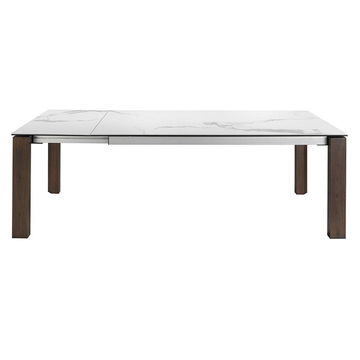ESSTISCH Walnuss Weiß 180/90/75 cm - Walnussfarben/Weiß, Stein (90/180/75cm) - ANGEL CERDA