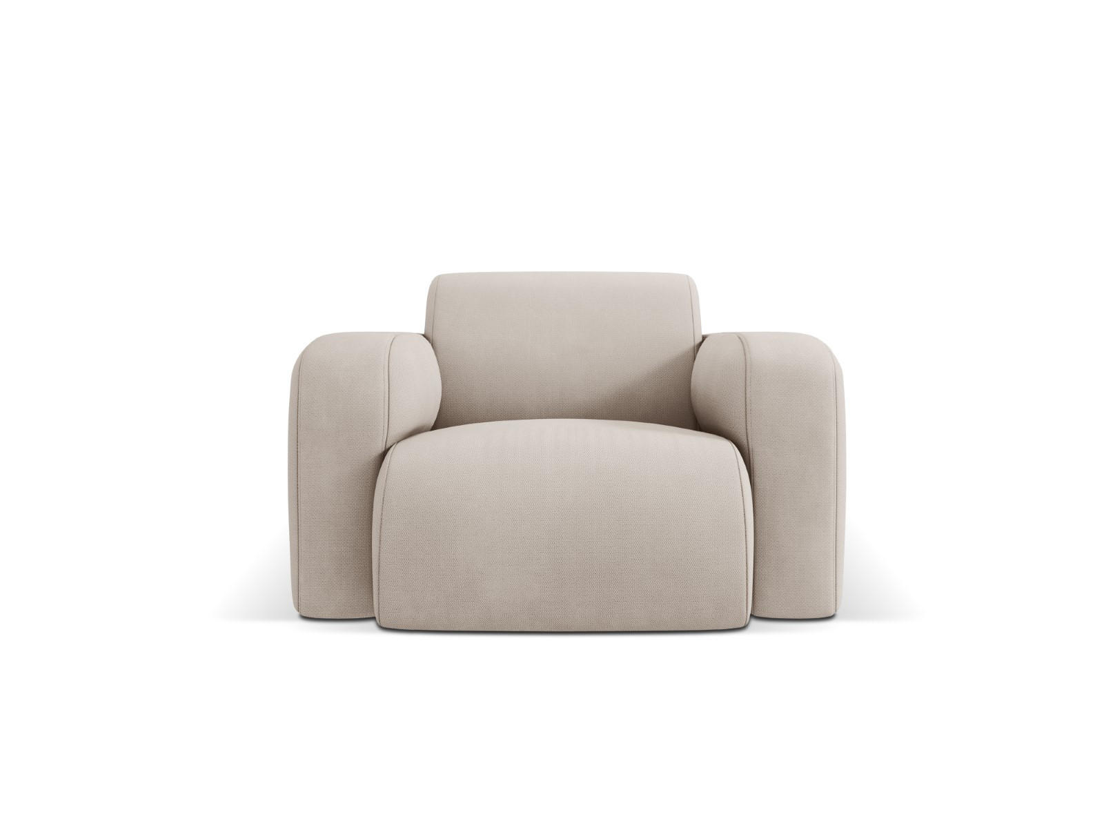SESSEL Molino aus strukturiertem Stoff beige - Beige, Textil (95/72/105cm) - Micadoni