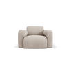SESSEL Molino aus strukturiertem Stoff beige - Beige, Textil (95/72/105cm) - Micadoni