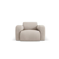 SESSEL Molino aus strukturiertem Stoff beige - Beige, Textil (95/72/105cm) - Micadoni