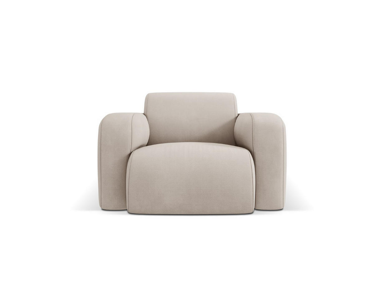 SESSEL Molino aus strukturiertem Stoff beige - Beige, Textil (95/72/105cm) - Micadoni