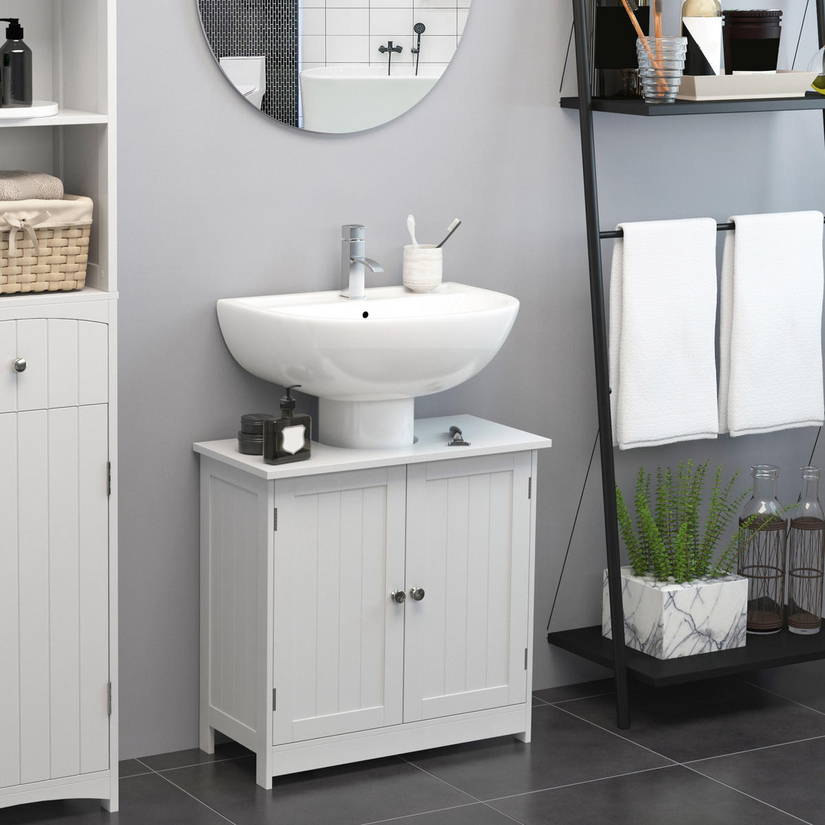 HÄNGESCHRANK Weiß 1 Stück - Weiß, Kunststoff (60/60/30cm) - GiPP