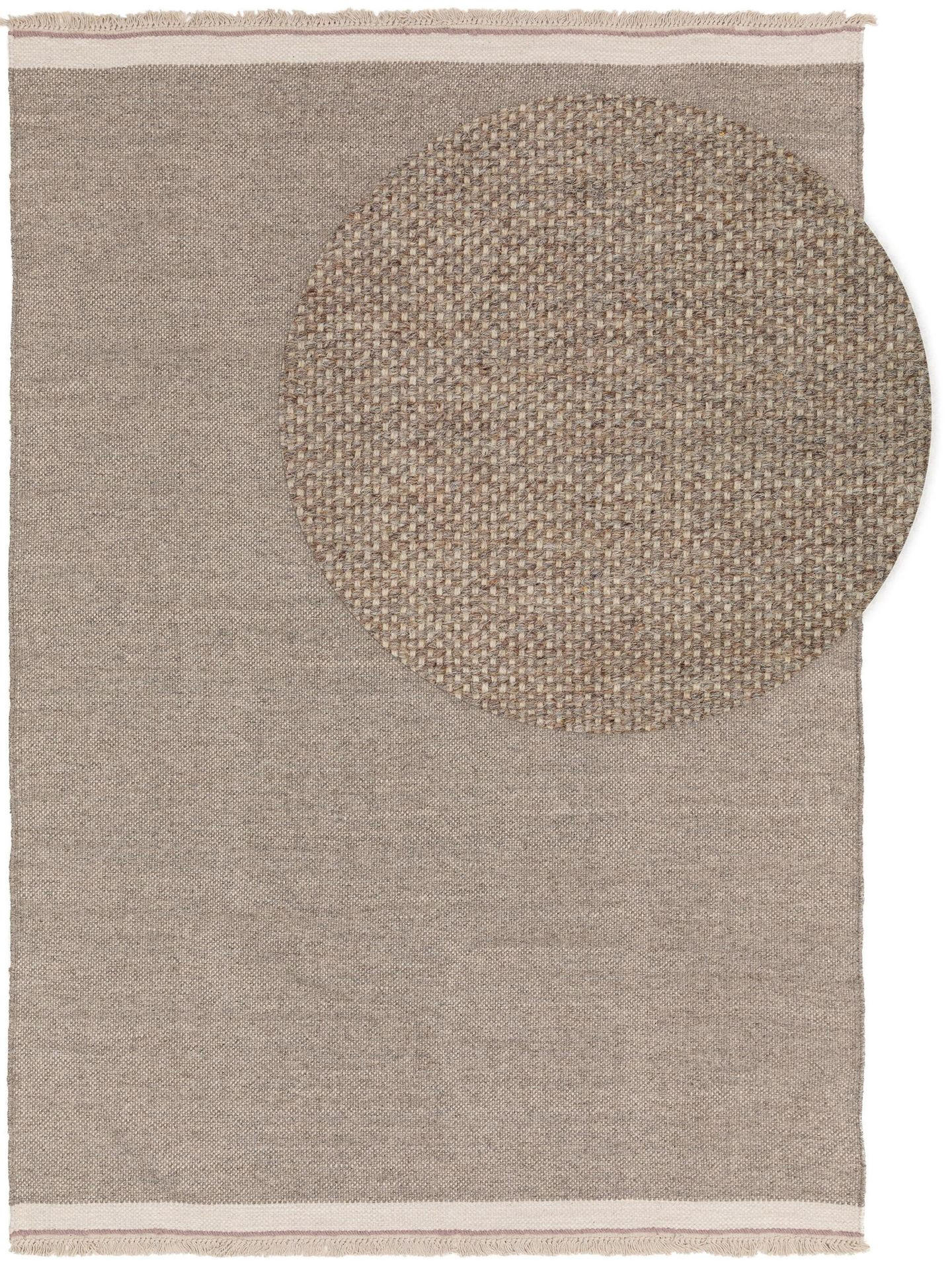 WOLLTEPPICH Karla Grau 160x230 cm - Grau, Naturmaterialien/Textil (160/1cm) - KUNSTLOFT