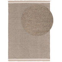 TEPPICH Wollteppich Karla Grau - Grau, Naturmaterialien/Textil (200/1cm) - KUNSTLOFT