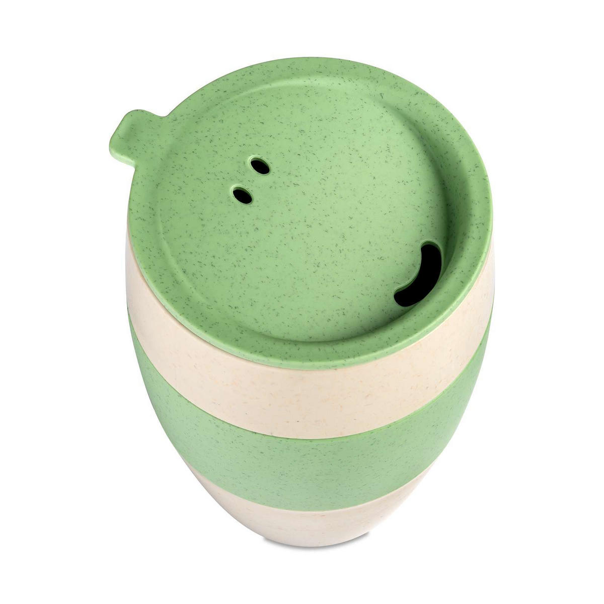 THERMOBECHER Aroma To Go 400 ml 9,8/9,8/13,3 cm - Grün, Kunststoff (0.4L) - KOZIOL