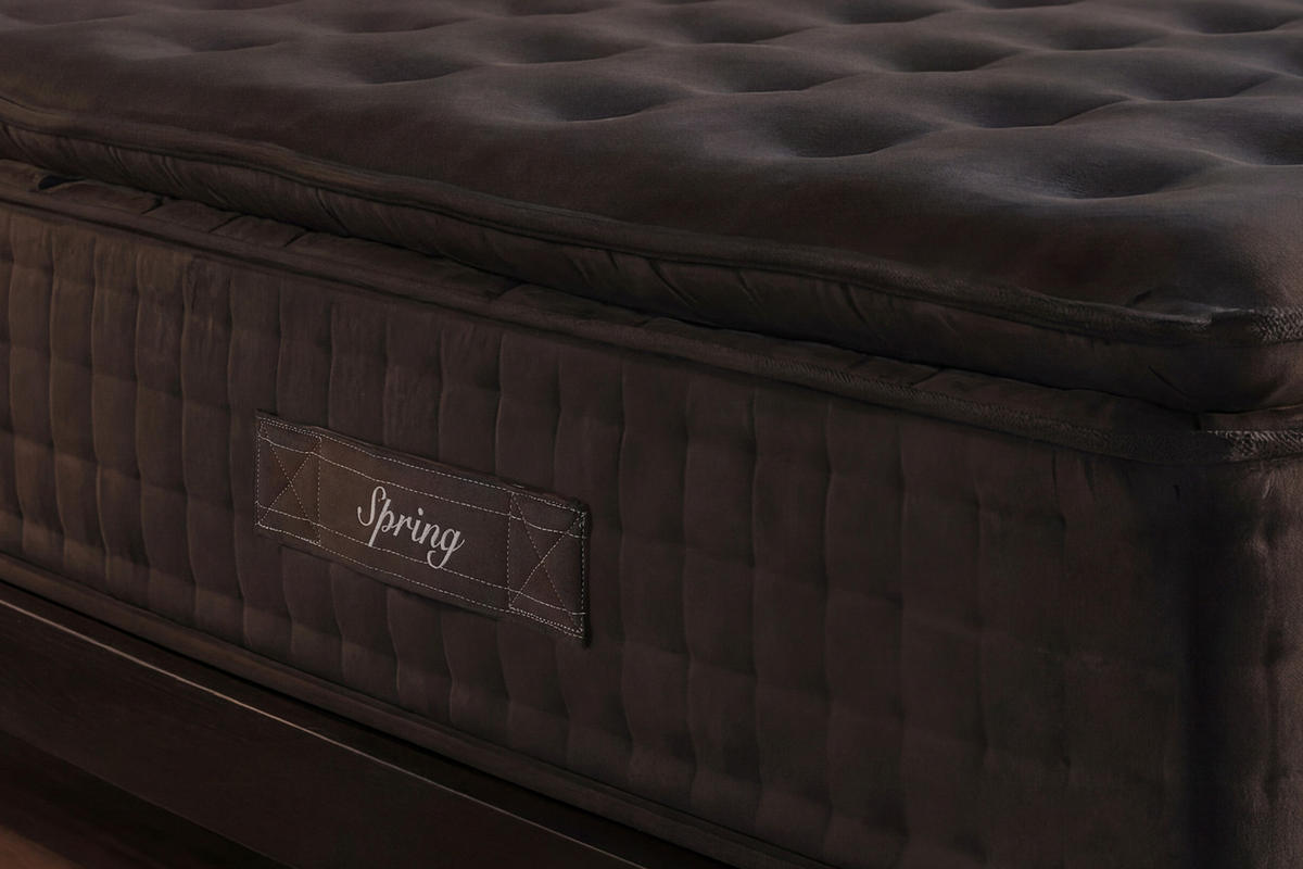MATRATZE Grand Spring Black - 140X200 cm- Härtegrad H3/H4 - Schwarz, Textil (140/200cm) - Moonia