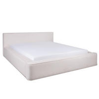 POLSTERBETT Fyn Hellbeige 180/200 cm Cordstoff mit Bettkasten - Beige, Textil/Metall (180/200cm) - wonello