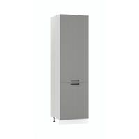 HOCHSCHRANK D60SŁ P/L - KENDRO - Hochwertiges Design Konzept - Weiß/Grau, Holz/Metall (60/213.3/56cm) - ROYAL24_MARKT