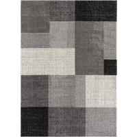 TEPPICH Niederflor Patchwork THUR Polypropylen Grau 140 x 200 cm - Grau, Textil (140/200cm) - KADIMA DESIGN