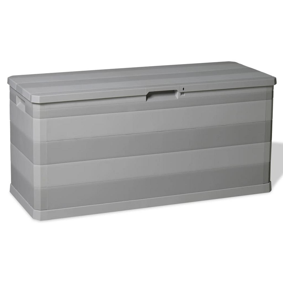 GARTENBOX Grau 117×45×56 cm - Grau, Kunststoff (45/56/117cm) - furnicato