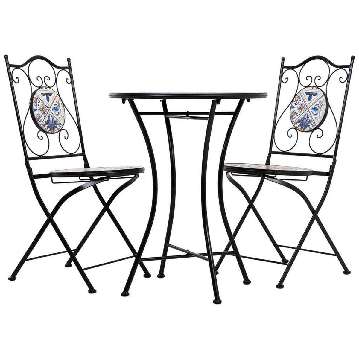 BALKONSET, schwarz, 3-tlg. - Schwarz, Metall - Wanderlust