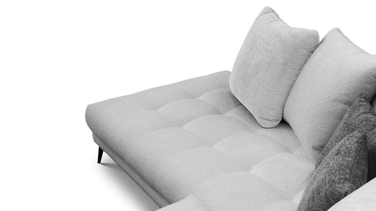 ECKSOFA CALME 5-Sitzer, hellgrau - Hellgrau, Holz/Textil (294/229cm) - Courtois Laville