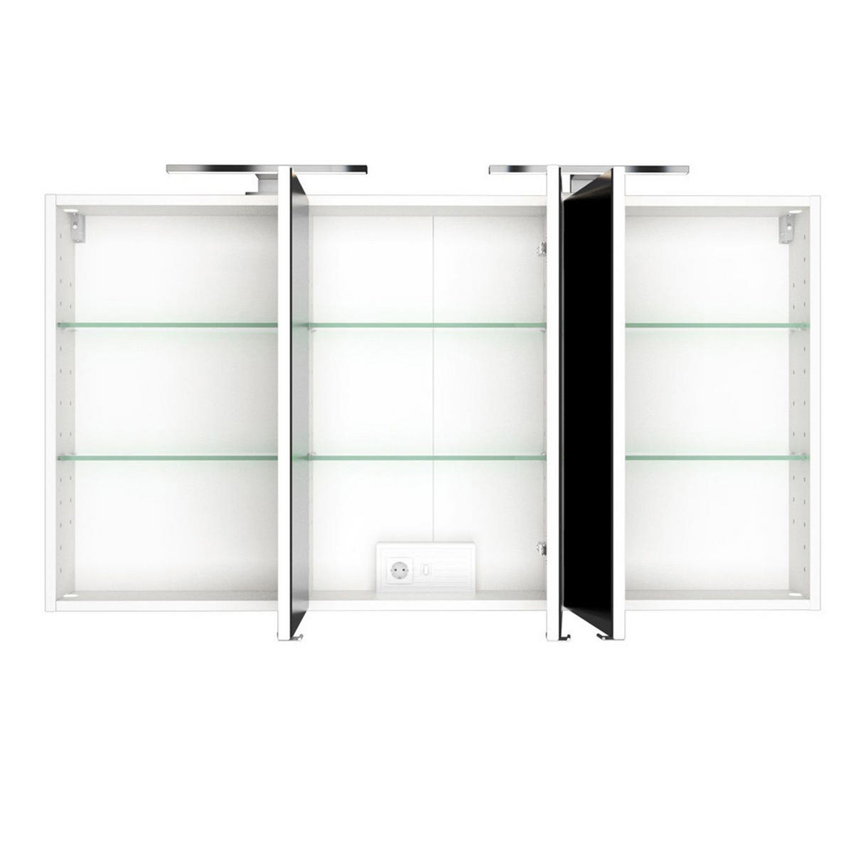 BADMÖBEL-SET 4-TLG. Florido-03 - Weiß, Holzwerkstoff (230/200/47cm) - Lomado