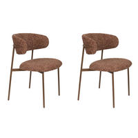 ESSZIMMERSTUHL Claes - Rot - 57.5/56.5/78.5 cm - 2er-Set - Rot, Textil (56.5/78.5/57.5cm)
