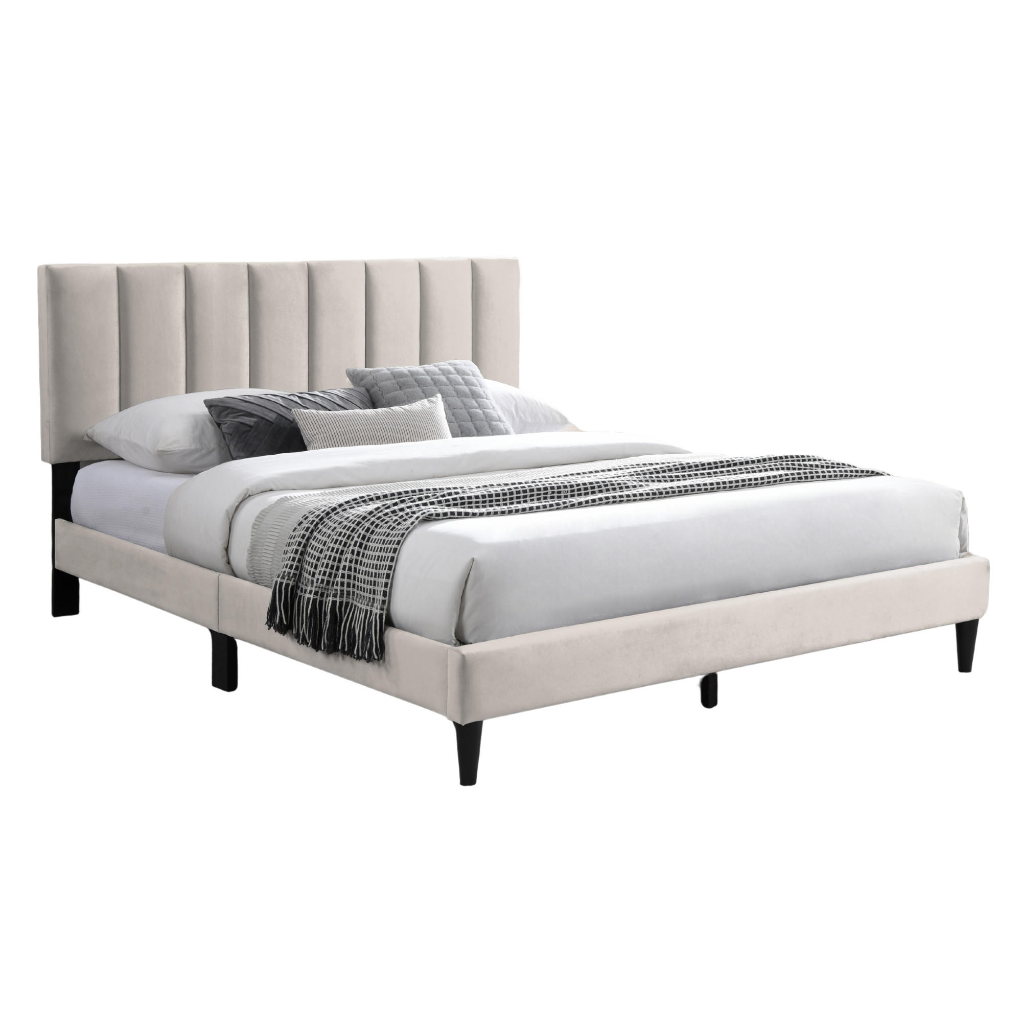 POLSTERBETT mit Lattenrost 160x200 cm Beige - Beige, Textil (160/200cm) - Home Collective